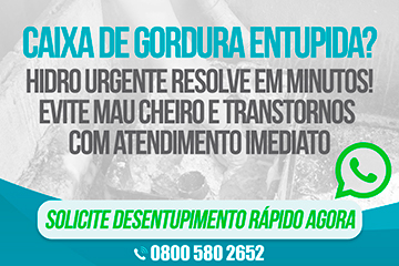 Desentupidora de caixa de gordura em SP