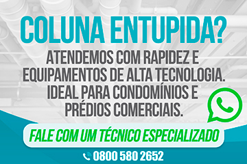 Desentupimento de colunas em São Paulo