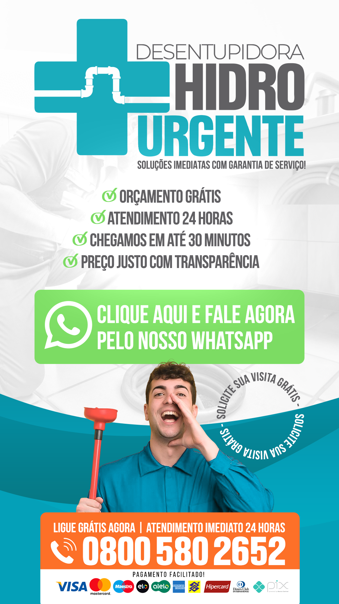 Desentupidora em São Paulo 24h - mobile