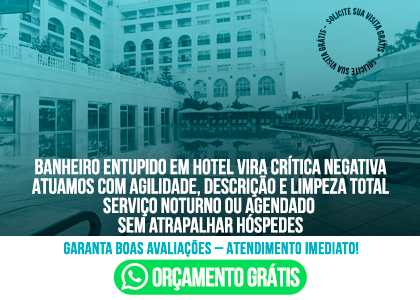 Desentupidora para hotéis e pousadas