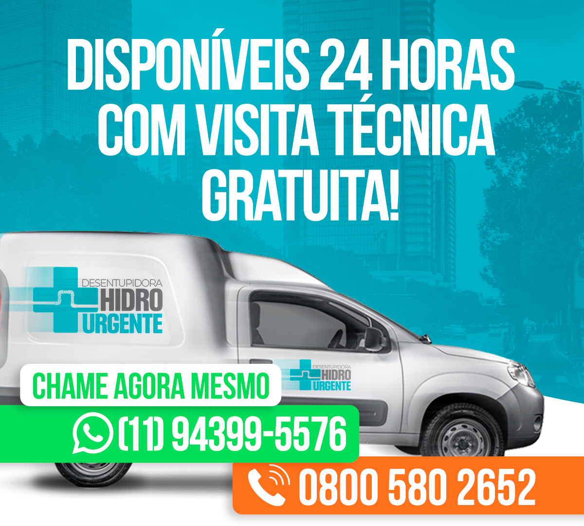 Desentupidora 24 Horas em SP