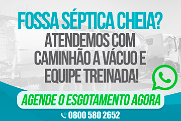 Limpeza técnica de fossa séptica